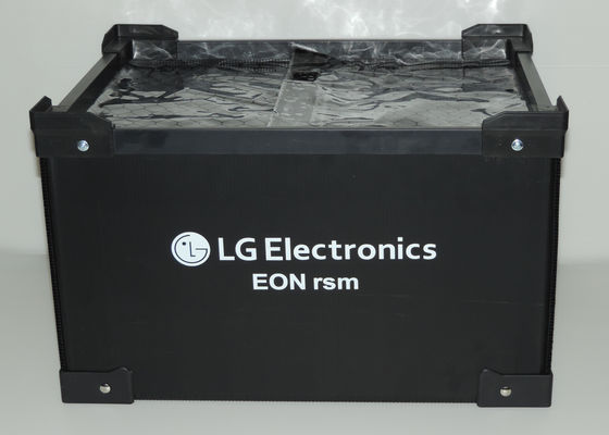 エレクトロニクス産業黒い帯電防止ESDは箱を波形を付けた